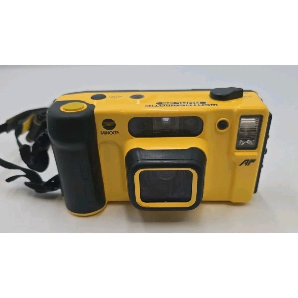 Minolta Vectis Weathermatic Dual 35mm Point & Shoot Film Camera Tested